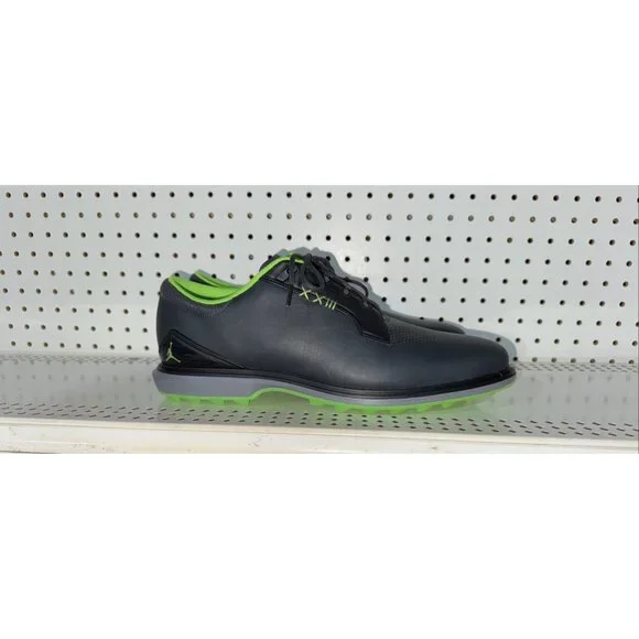 Jordan | Shoes | Jordan Adg 5 Mens Leather Spikeless Golf Shoes Size 85  Wide Black Green Gray | Poshmark